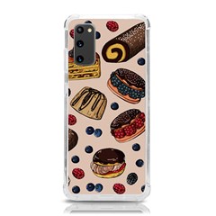 Seamless-pattern-with-sweet-cakes-berries Samsung Galaxy S20 6 2 Inch Tpu Uv Case