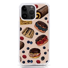 Seamless-pattern-with-sweet-cakes-berries Iphone 14 Pro Max Tpu Uv Print Case