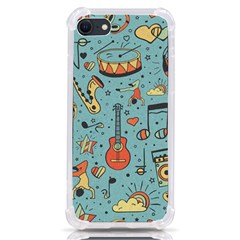 Seamless-pattern-musical-instruments-notes-headphones-player Iphone Se