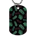 Abstract-seamless-pattern-with-tropical-leaves Dog Tag (Two Sides) Back
