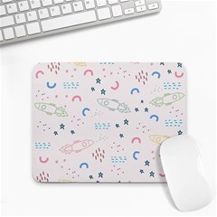 Spaceship Pattern Star Small Mousepad