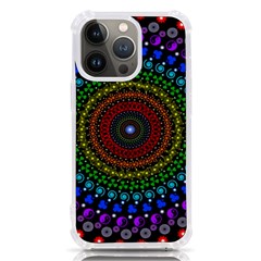 3d Psychedelic Shape Circle Dots Color Iphone 13 Pro Tpu Uv Print Case