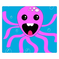 Bubble Octopus Copy Premium Plush Fleece Blanket (small)