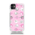 Animals Elephant Pink Cute iPhone 11 TPU UV Print Case Front
