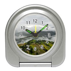 Residential Paddy Field Step Cloud Travel Alarm Clock