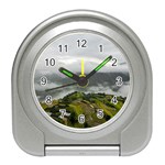 Residential Paddy Field Step Cloud Travel Alarm Clock Front