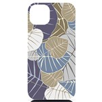 Ackground Leaves Desktop iPhone 14 Plus Black UV Print Case Front
