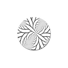 Fractal Symmetry Pattern Network Golf Ball Marker (4 Pack)