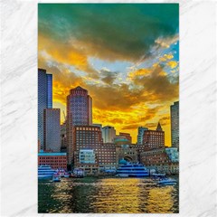 Boston Skyline Cityscape River Canvas 24  X 36 