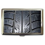 Mature Black Auto Altreifen Rubber Pattern Texture Car Cigarette Money Case Front