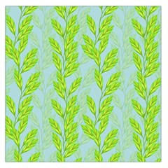 Background Leaves Branch Seamless Square Satin Scarf (36  X 36 )