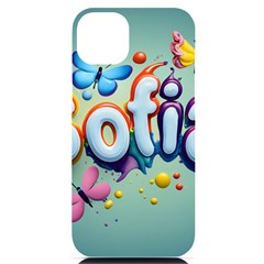 Sofia Iphone 14 Plus Black Uv Print Case