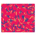 Pattern Booty Faces Premium Plush Fleece Blanket (Small) 50 x40  Blanket Front