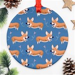 Corgi Patterns Ornament (Round) Front