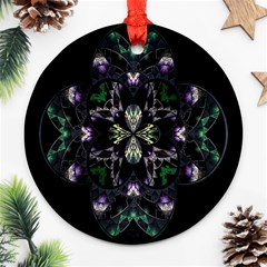 Fractal Fractal Art Texture Ornament (round)