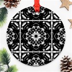 Kaleidoscope Mandala Art Ornament (Round) Front