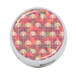 Colorful Background Abstract 4-Port USB Hub (One Side) Front