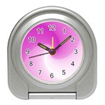 Abstract Spiral Pattern Background Travel Alarm Clock Front