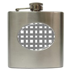 Seamless Stripe Pattern Lines Hip Flask (6 Oz)