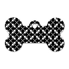 Abstract Background Arrow Dog Tag Bone (one Side)