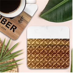 Abstract Background Arrow Marble Wood Coaster (square)