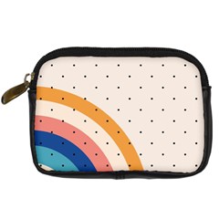 Retro Abstract Geometric Digital Camera Leather Case