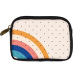 Retro Abstract Geometric Digital Camera Leather Case Front