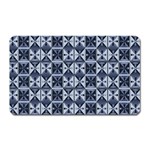 Geometric Monochrome Triangle Magnet (Rectangular) Front