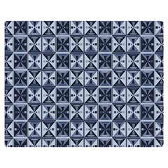 Geometric Monochrome Triangle Premium Plush Fleece Blanket (medium)
