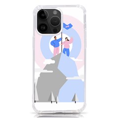 Achievement Success Mountain Clouds Iphone 14 Pro Max Tpu Uv Print Case