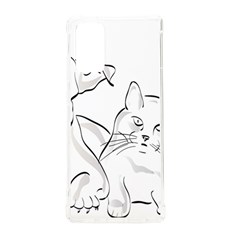Dog Cat Domestic Animal Silhouette Samsung Galaxy Note 20 Tpu Uv Case by Modalart