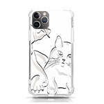 Dog Cat Domestic Animal Silhouette iPhone 11 Pro 5.8 Inch TPU UV Print Case Front