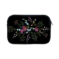 Embroidery Trend Floral Pattern Small Branches Herb Rose Apple Ipad Mini Zipper Cases by Ndabl3x