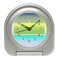Pattern Banner Background Dot Set Travel Alarm Clock