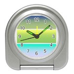 Pattern Banner Background Dot Set Travel Alarm Clock Front