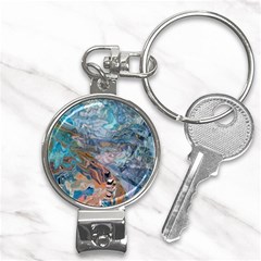 Abstract Delta Nail Clippers Key Chain