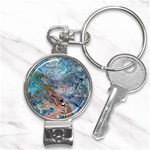 Abstract delta Nail Clippers Key Chain Front