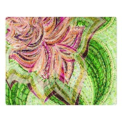 Colorful Design Acrylic Canvas Premium Plush Fleece Blanket (large)