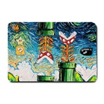 Cartoon Game Games Starry Night Doctor Who Van Gogh Parody Small Doormat 24 x16  Door Mat