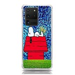 Cartoon Dog Starry Night Van Gogh Parody Samsung Galaxy S20 Ultra 6.9 Inch TPU UV Case Front