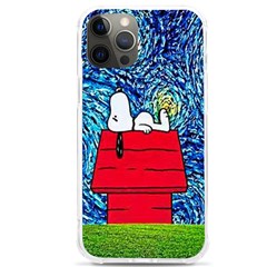 Cartoon Dog Starry Night Van Gogh Parody Iphone 12 Pro Max Tpu Uv Print Case