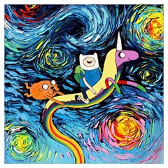 Adventure Time Art Starry Night Van Gogh Lightweight Scarf 