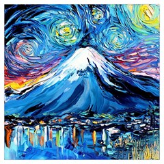 Mount Fuji Art Starry Night Van Gogh Lightweight Scarf 