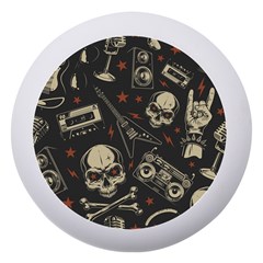 Grunge Seamless Pattern With Skulls Dento Box With Mirror
