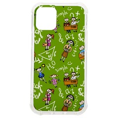 Seamless Pattern With Kids Iphone 12 Mini Tpu Uv Print Case	