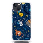 Seamless Pattern Vector Submarine With Sea Animals Cartoon iPhone 13 TPU UV Print Case Front