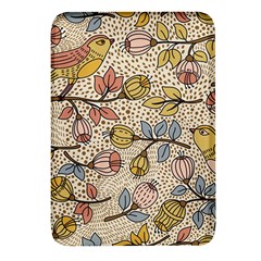 Seamless Pattern With Flower Bird Rectangular Glass Fridge Magnet (4 Pack)