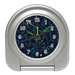 Colorful Abstract Pattern Creative Colorful Line Linear Background Travel Alarm Clock Front