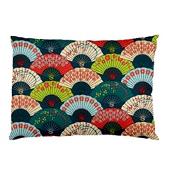 Japanese Fans Bright Pattern Pillow Case