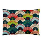 Japanese Fans Bright Pattern Pillow Case 26.62 x18.9  Pillow Case